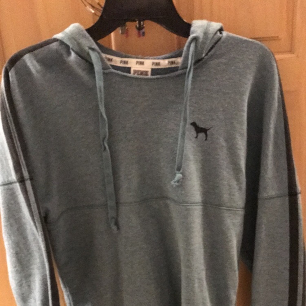 Navy Blue Hoodie/Crew ... PINK VICTORIA SECRET